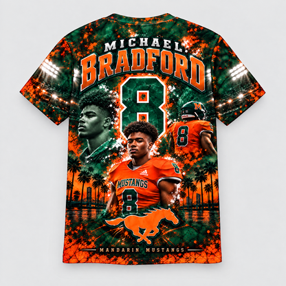 Michael Bradford shirt aop back