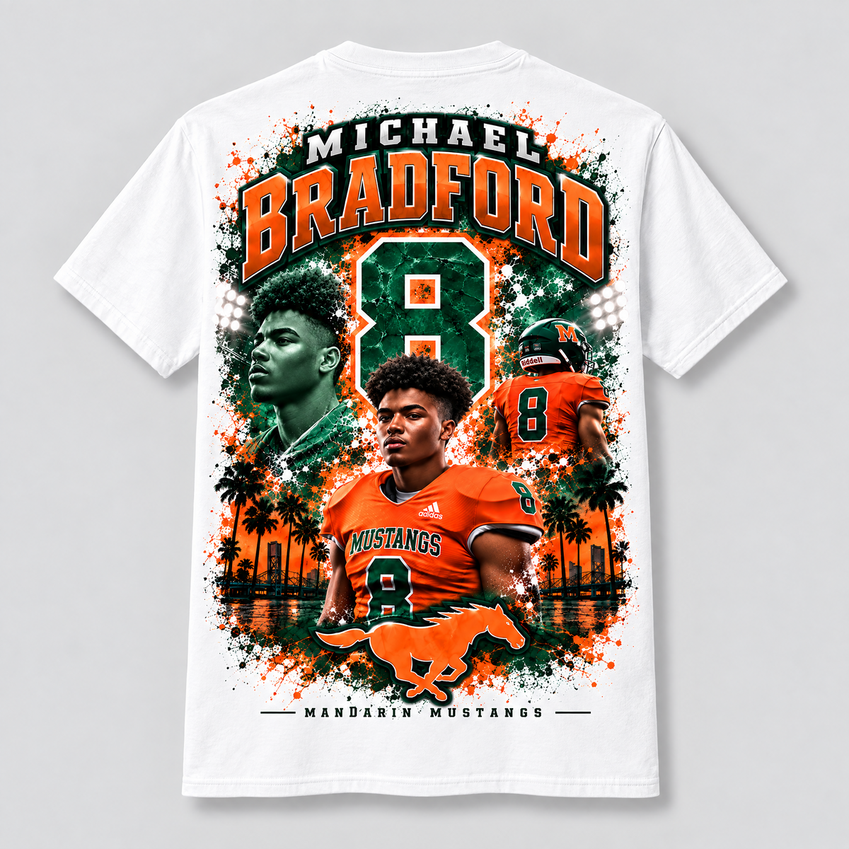 Michael Bradford shirt white back